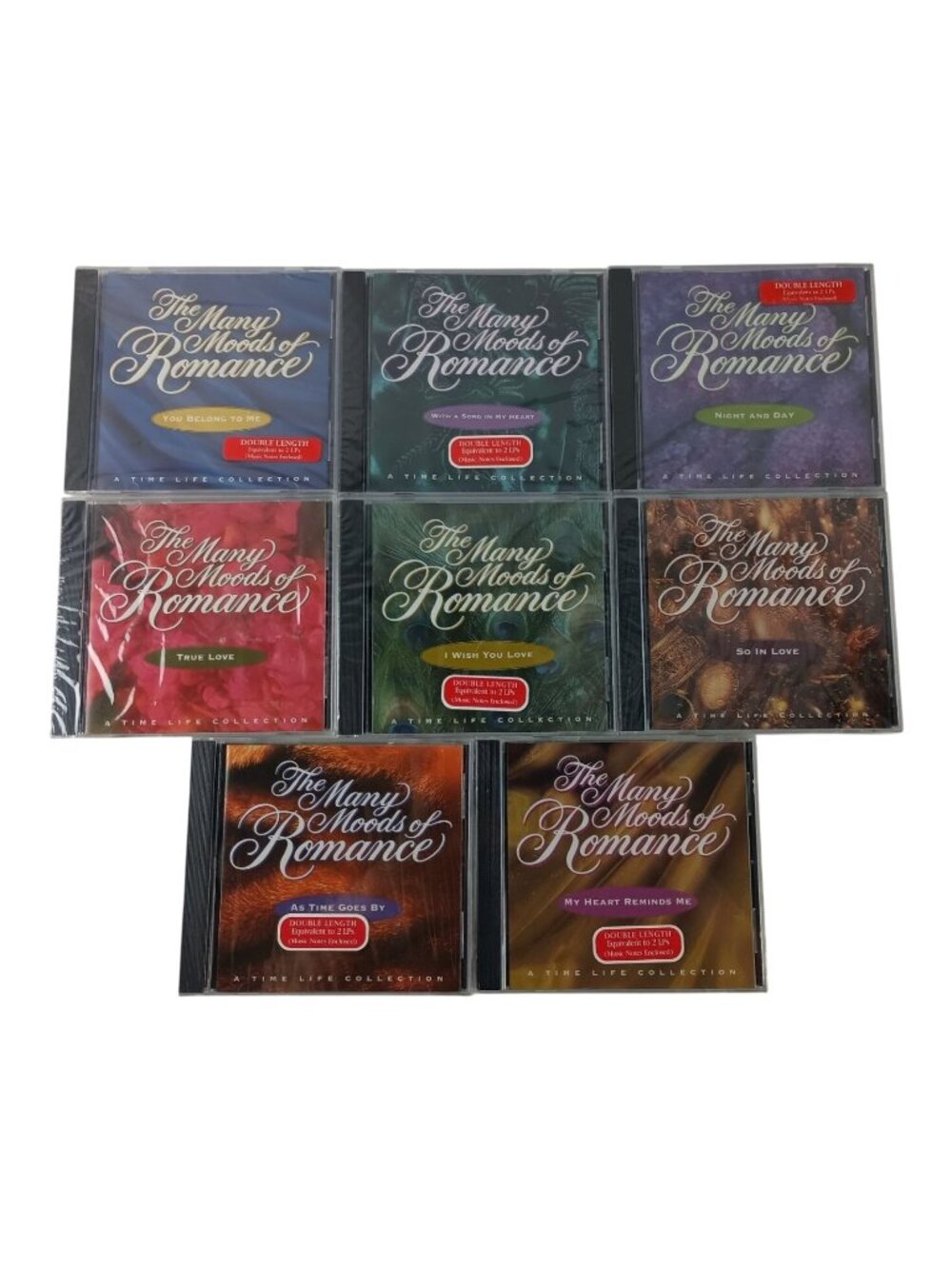 Sealed Lot Of 8 The Many Moods of Romance CD Time Life Collection New